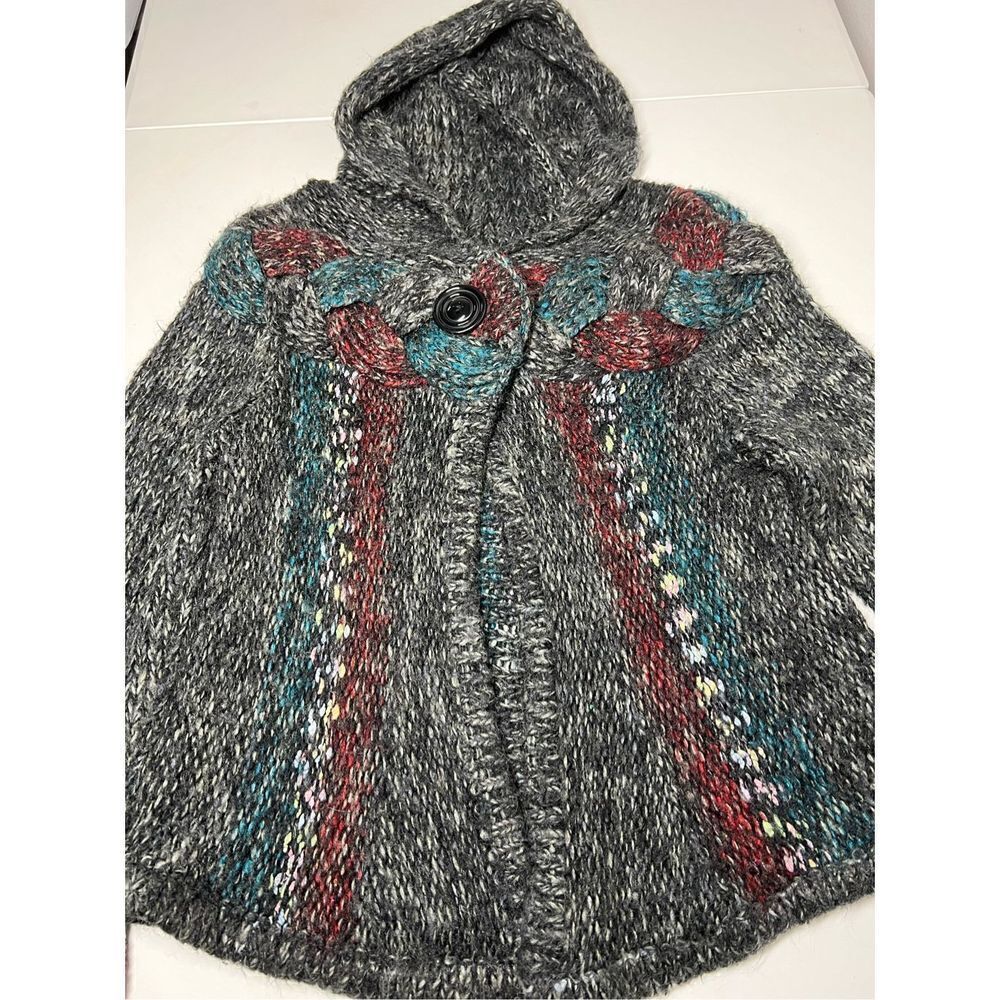 XXI Knit Cable Multicolor one Button Cardigan Size S - Picture 7 of 13